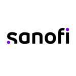 logo sanofi noir et violet